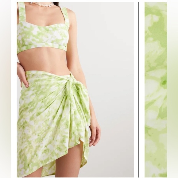 Faithfull the Brand NWT Tie Dye Pareo XS/S Sarong Wrap Beach Cover-up Tie Dye - Picture 1 of 12